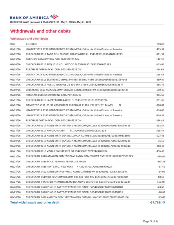 Bank of America Business Advantage Checking