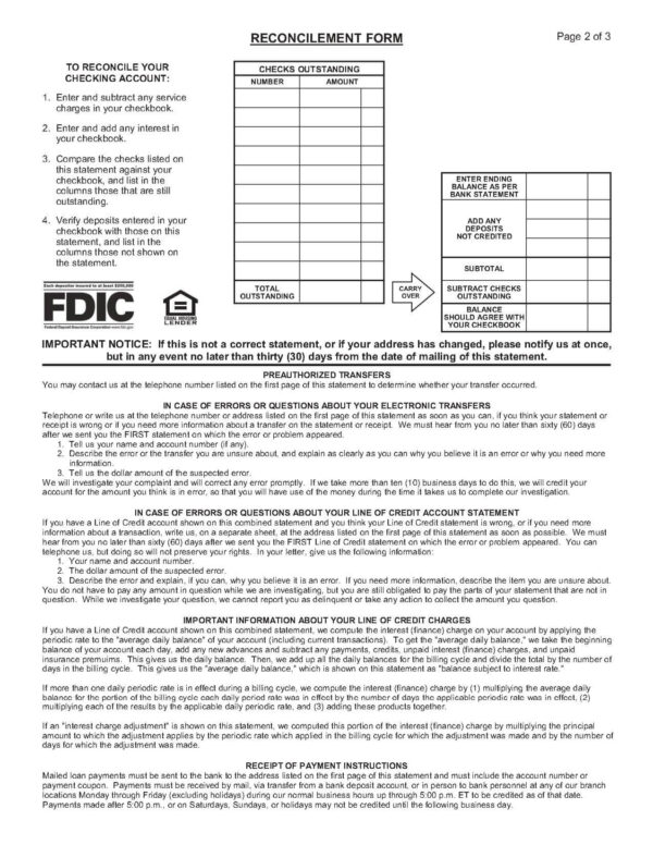 Fulton Bank Statement