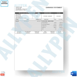 Paystub Template