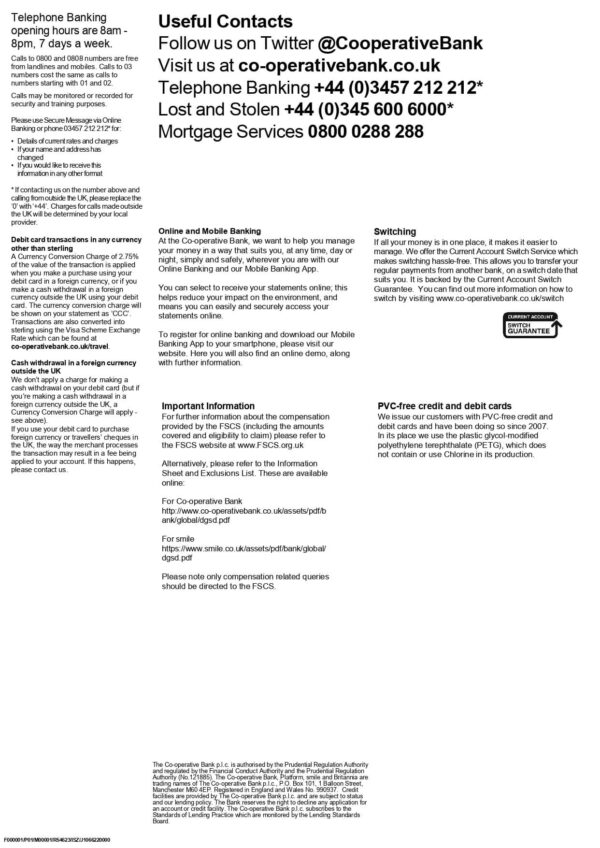The Co-operative Statement The Co-operative Statement
