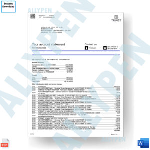 Truist Business Value 200 Checking Statement