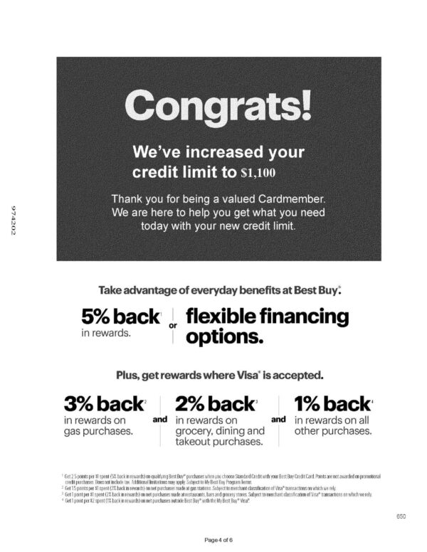 Best Buy Credit Card Statement Best Buy Credit Card