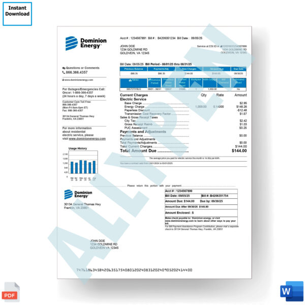 Dominion Energy Bill