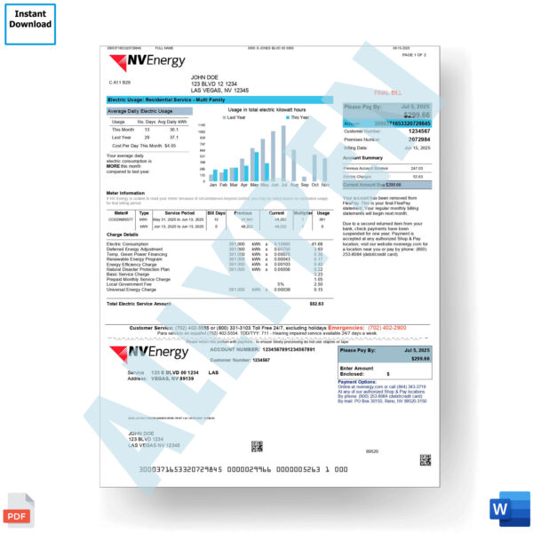 NVEnergy Bill