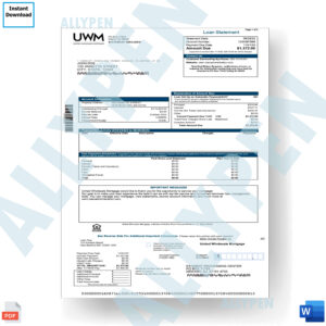 United Wholesale Mortgage Statement