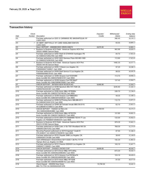 Wells Fargo Simple Business Checking