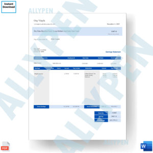 Personal Paystub Template