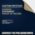 Custom Paystub Service – Accurate, Professional-Looking Paystubs in PDF Format